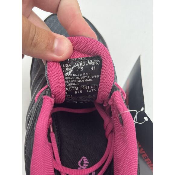 NEW Wolverine JETSTREAM Women's Work Shoe Grey Pink US Size 9.5M NIB - Picture 10 of 11